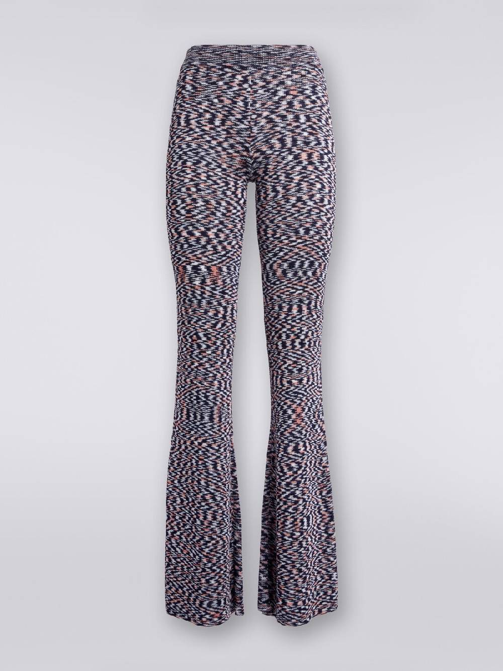 Missoni Pantaloni flare in misto viscosa fiammata Vendita