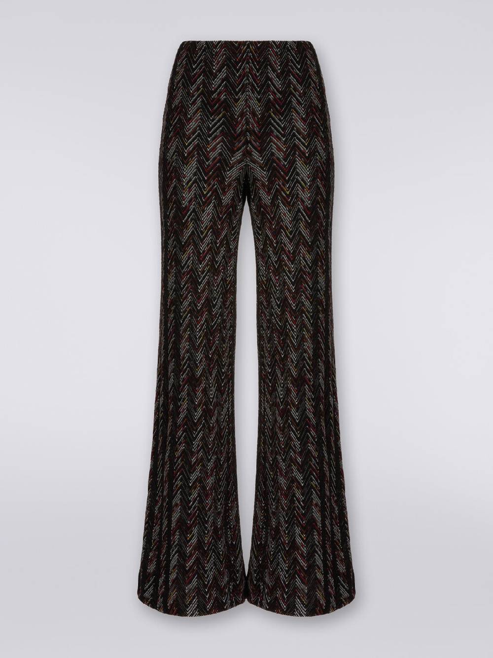 Missoni Pantaloni a palazzo in lana e viscosa zig zag Promozione