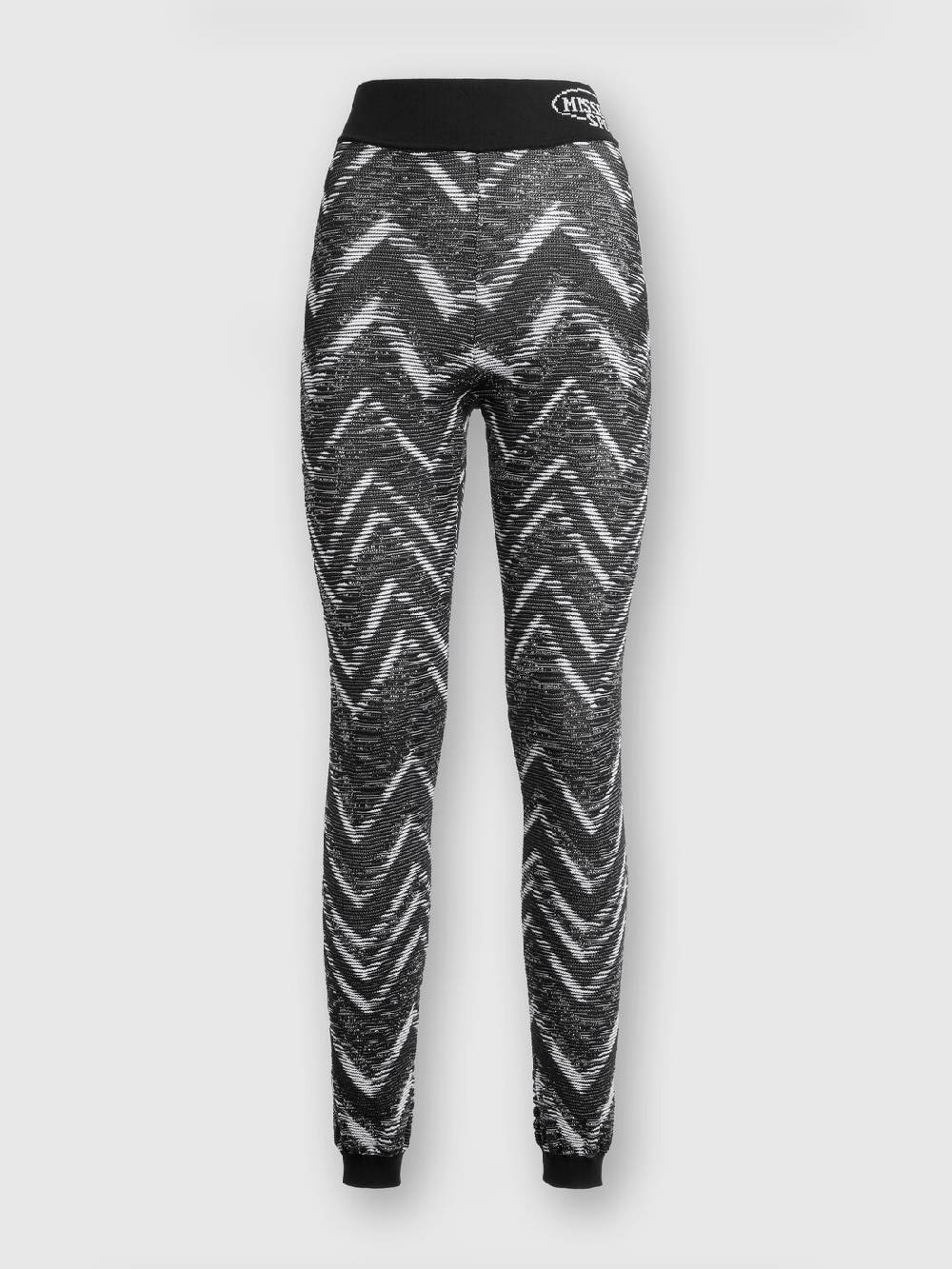 Missoni Leggings in maglia con lurex e logo Pezzi Unici