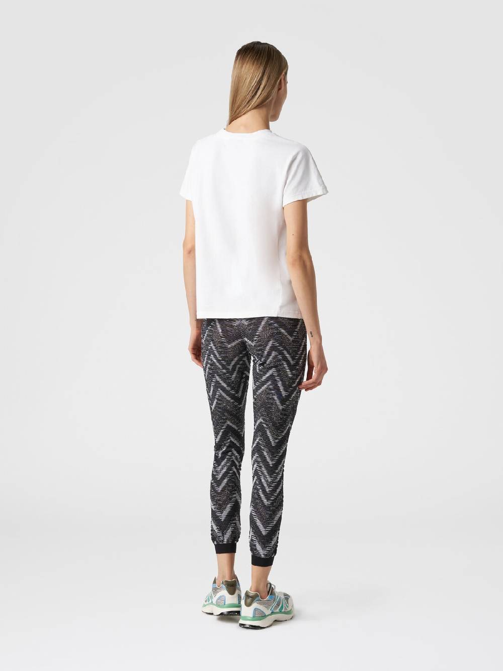 Missoni Leggings in maglia con lurex e logo Pezzi Unici