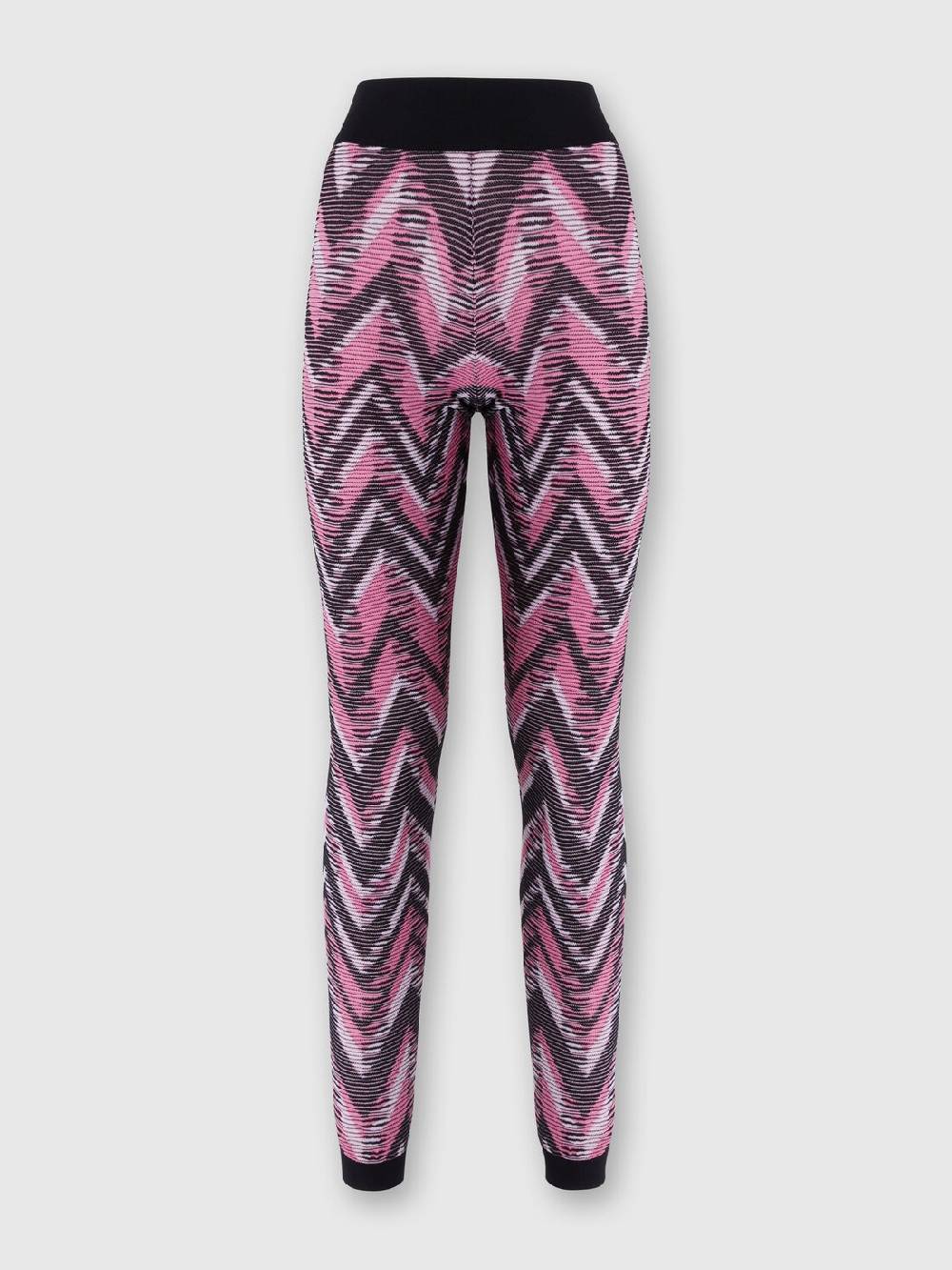 Missoni Leggings in maglia chevron con logo Soddisfazione Garantita
