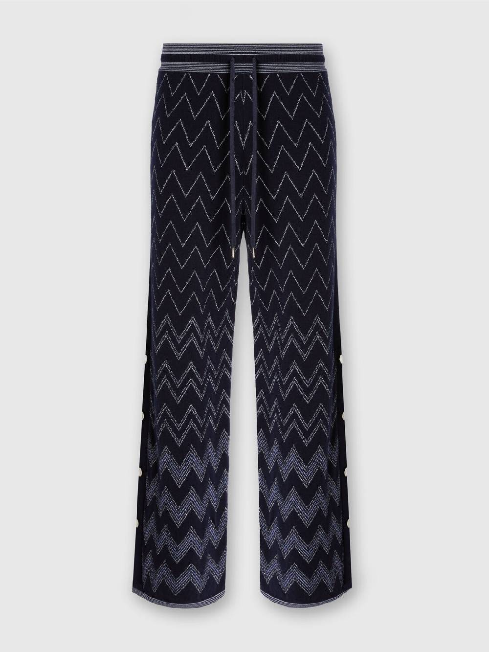 Missoni Joggers in lana e viscosa zig zag con lurex Fino Al -60%
