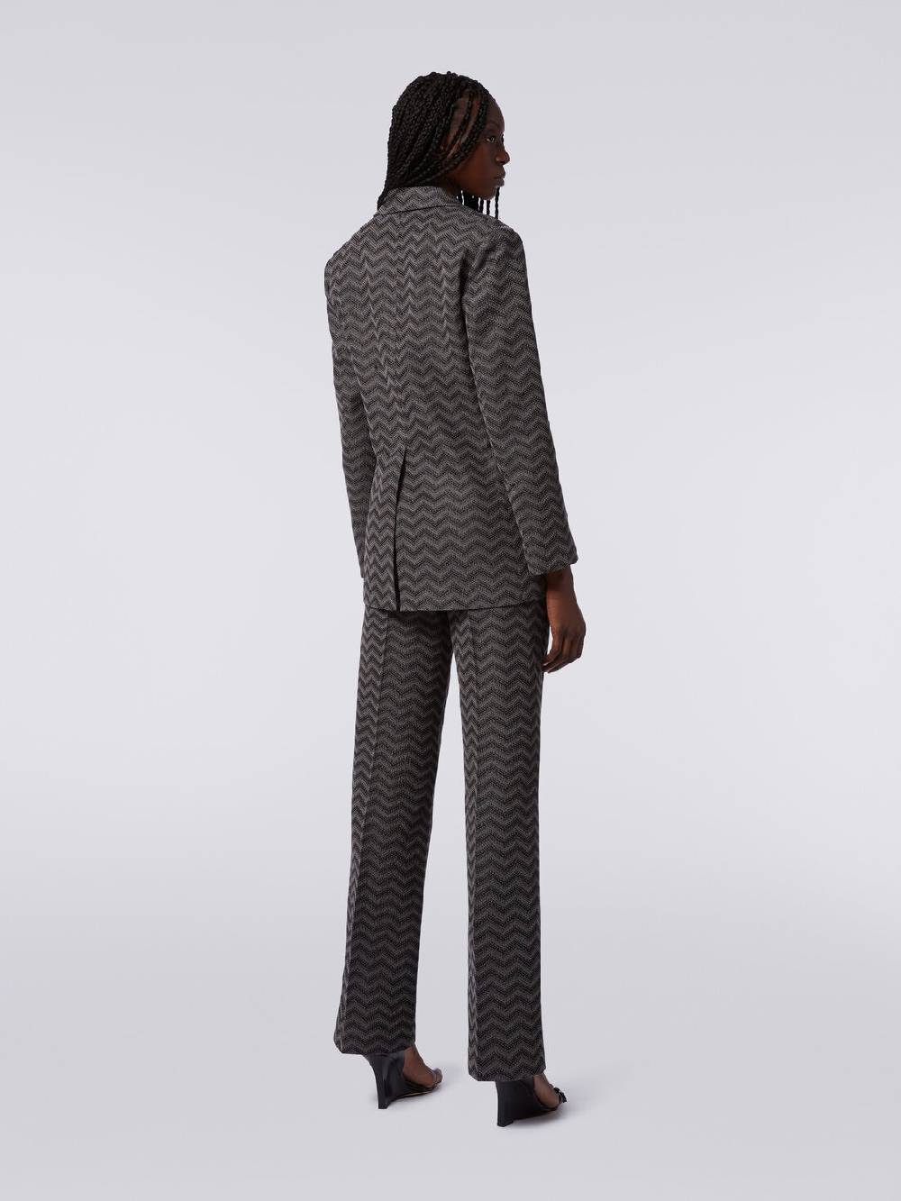 Missoni Pantaloni dritti in cotone chevron Shopping Online