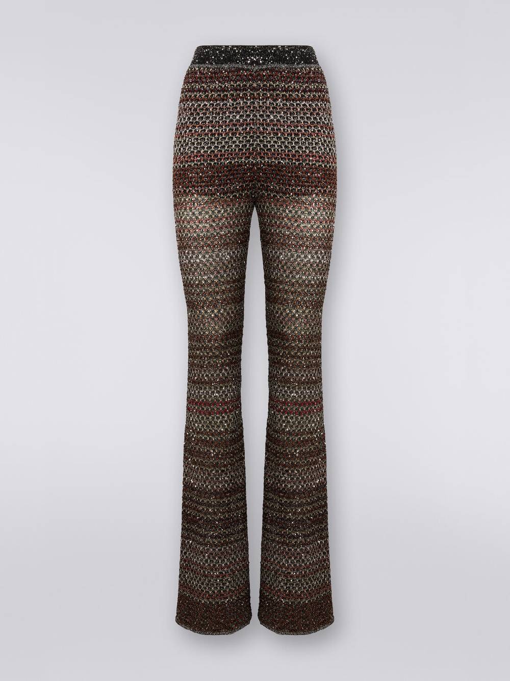 Missoni Pantaloni in maglia a rete con applicazione di paillettes Hotsell