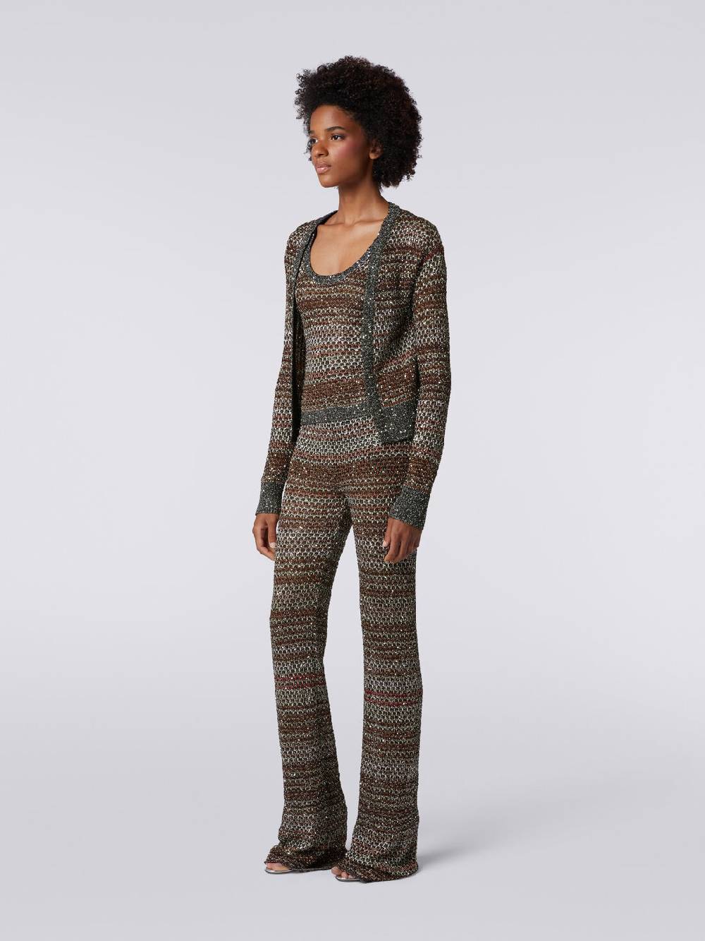 Missoni Pantaloni in maglia a rete con applicazione di paillettes Hotsell
