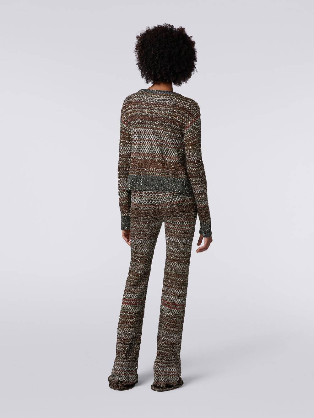 Missoni Pantaloni in maglia a rete con applicazione di paillettes Hotsell