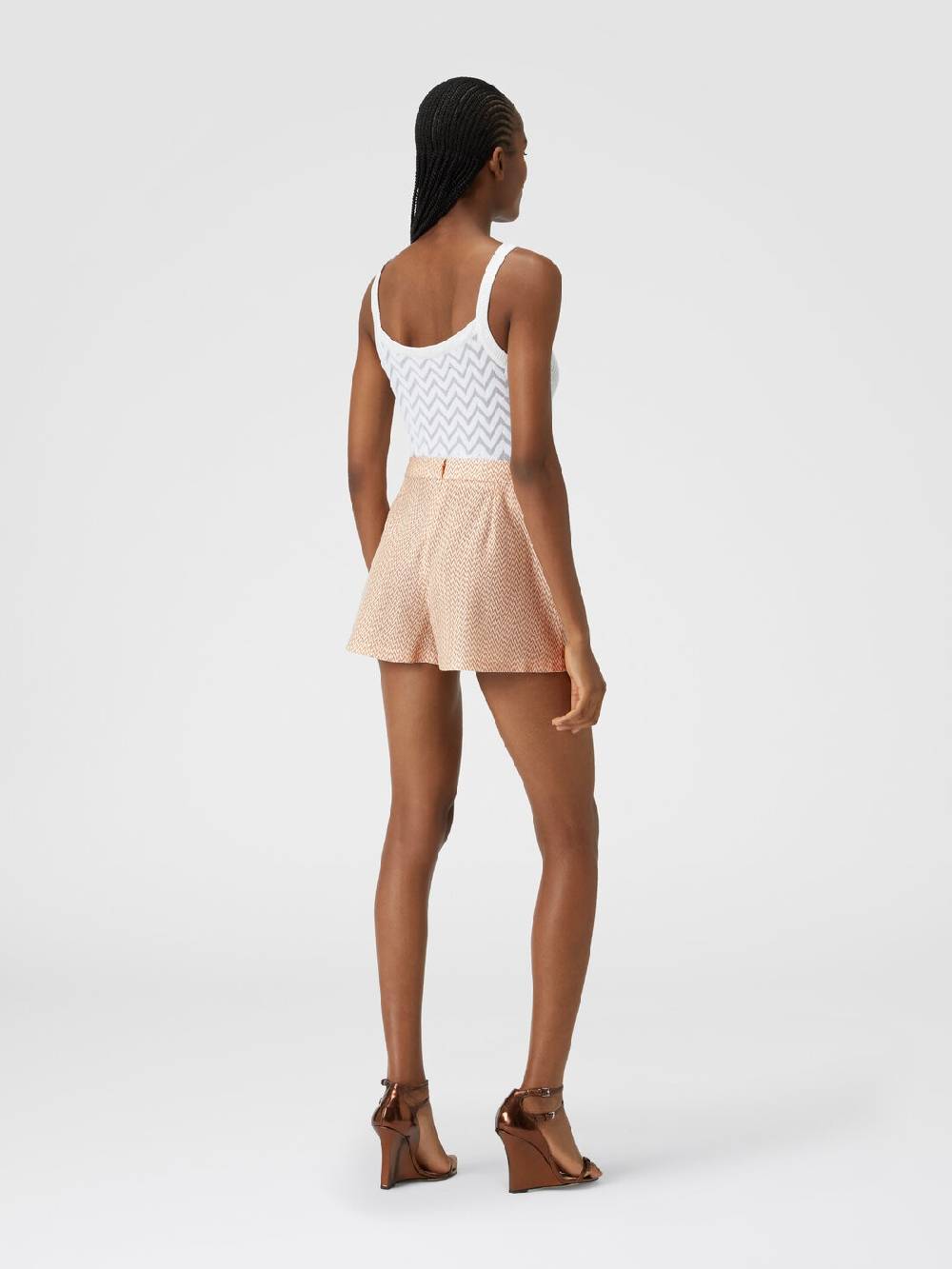 Missoni Shorts in misto viscosa lamé chevron Sottocosto