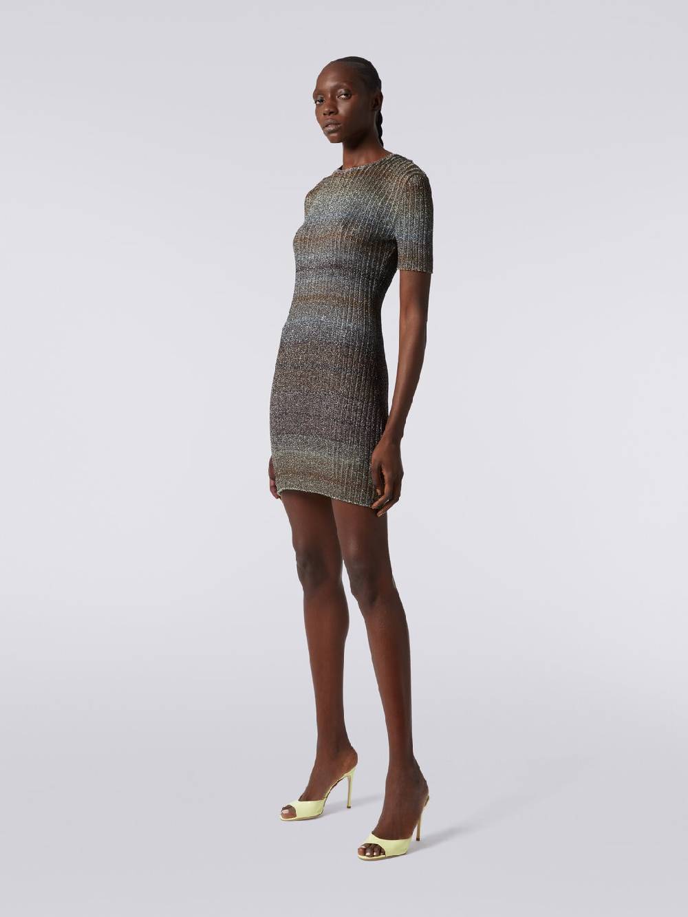 Missoni Mini-abito girocollo a costine con lurex Novità