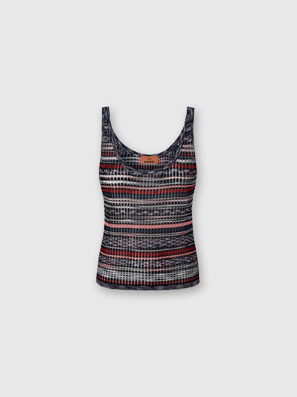 Missoni Canottiera in viscosa a costine fiammata Economico