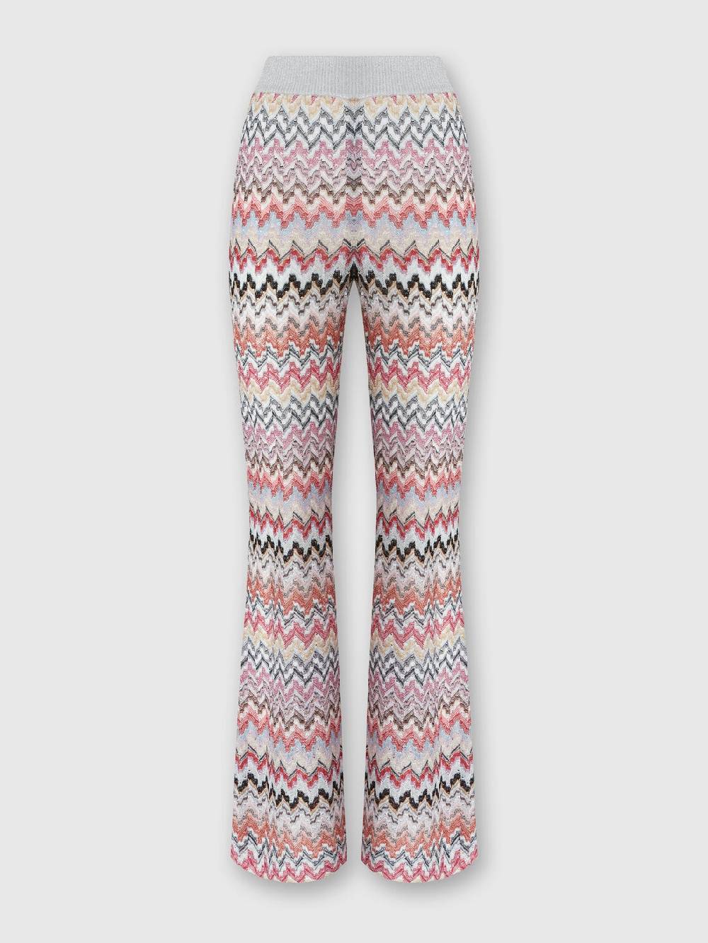 Missoni Pantaloni flare in misto viscosa lamé zig zag Outlet