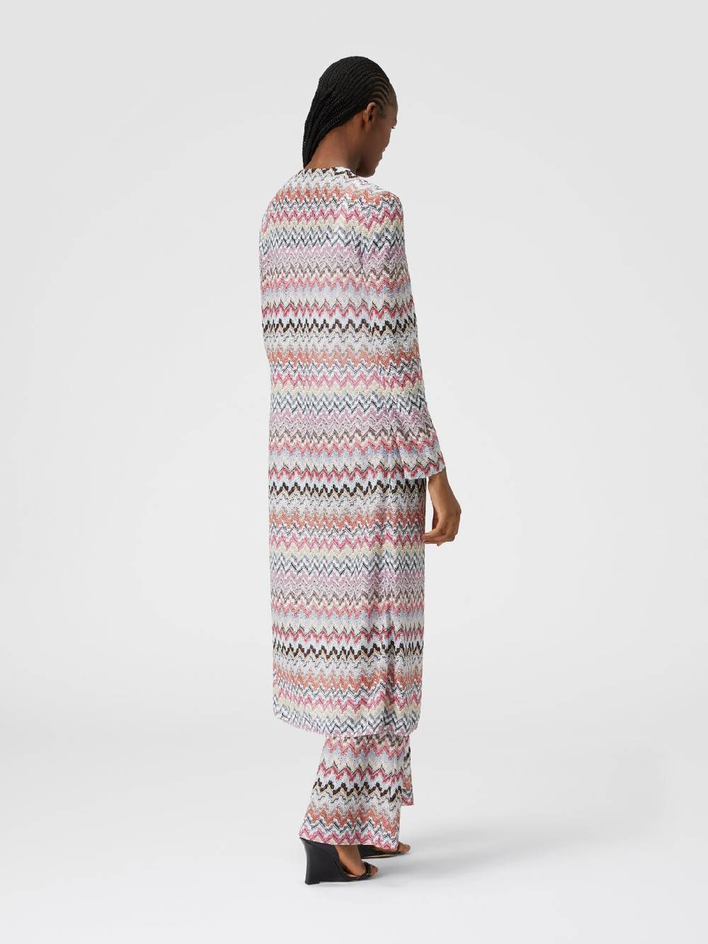 Missoni Pantaloni flare in misto viscosa lamé zig zag Outlet