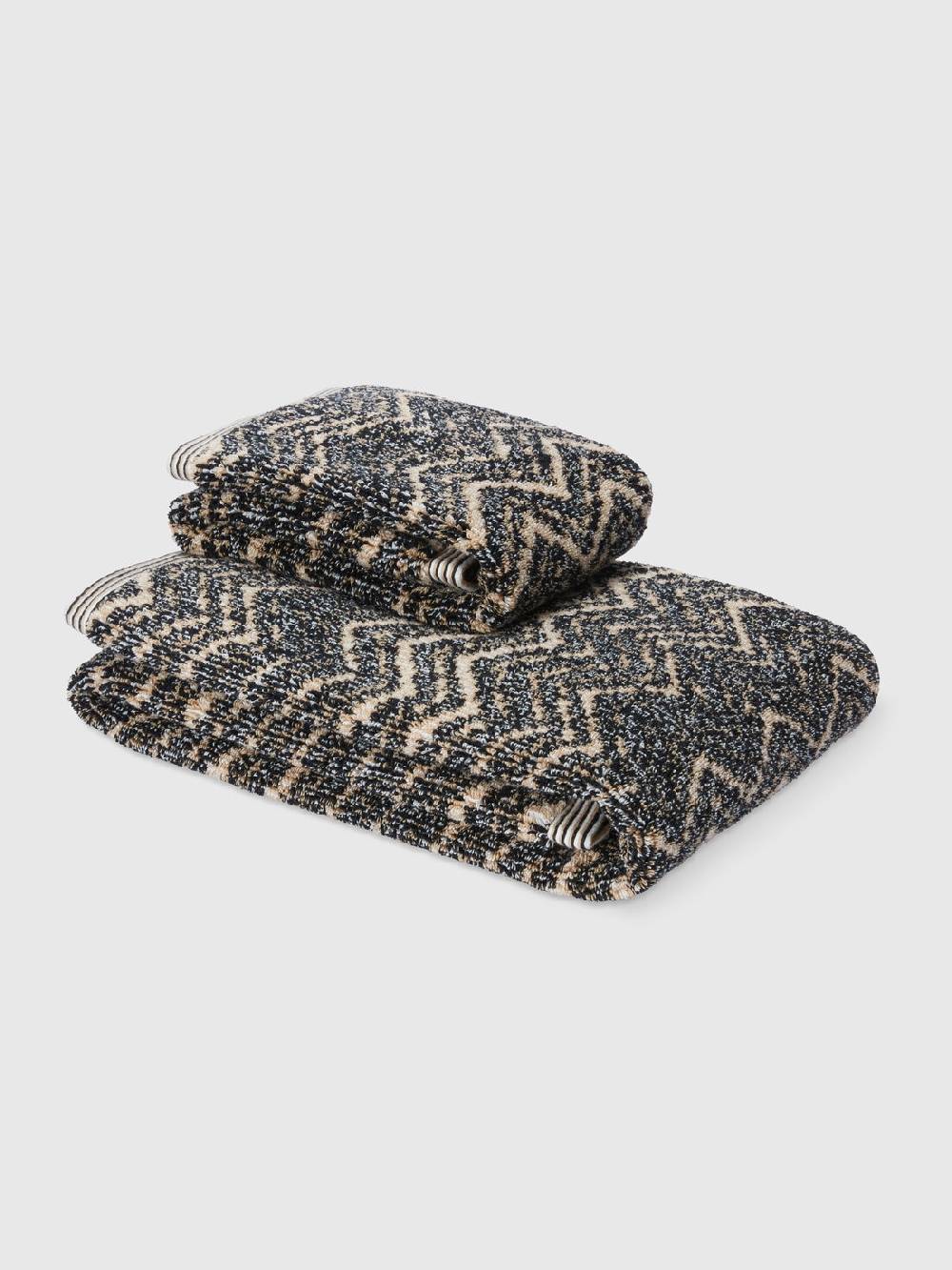 Missoni Set 2 pezzi di asciugamani da bagno Azul in spugna di cotone Offerta speciale