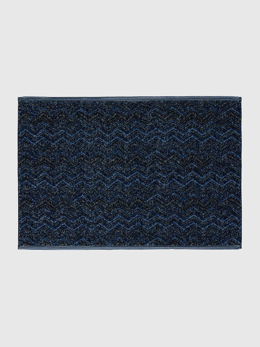 Missoni Tappetino da bagno Azul 60x90 cm in cotone chevron Saldi Di Fabbrica