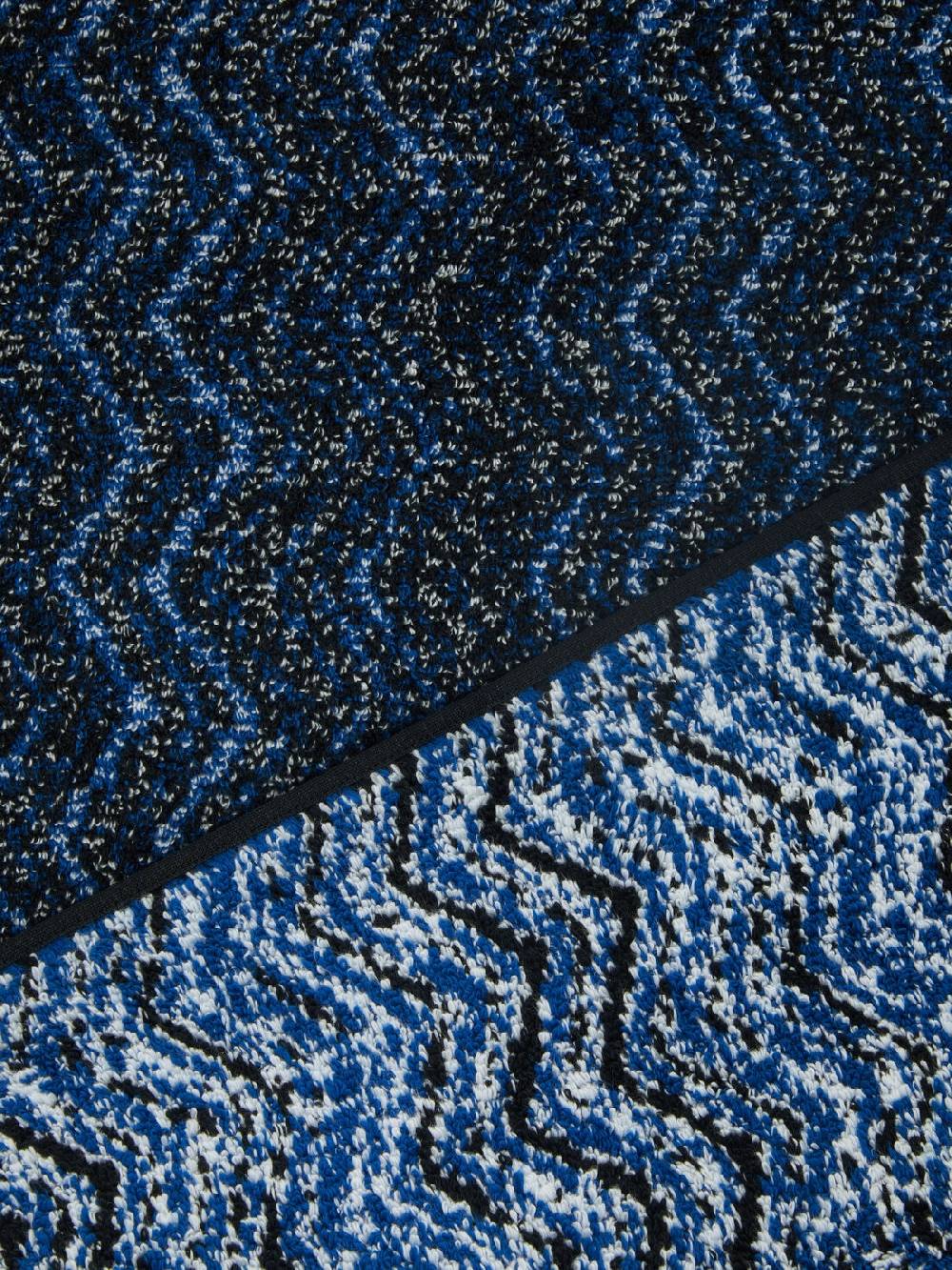 Missoni Tappetino da bagno Azul 60x90 cm in cotone chevron Saldi Di Fabbrica