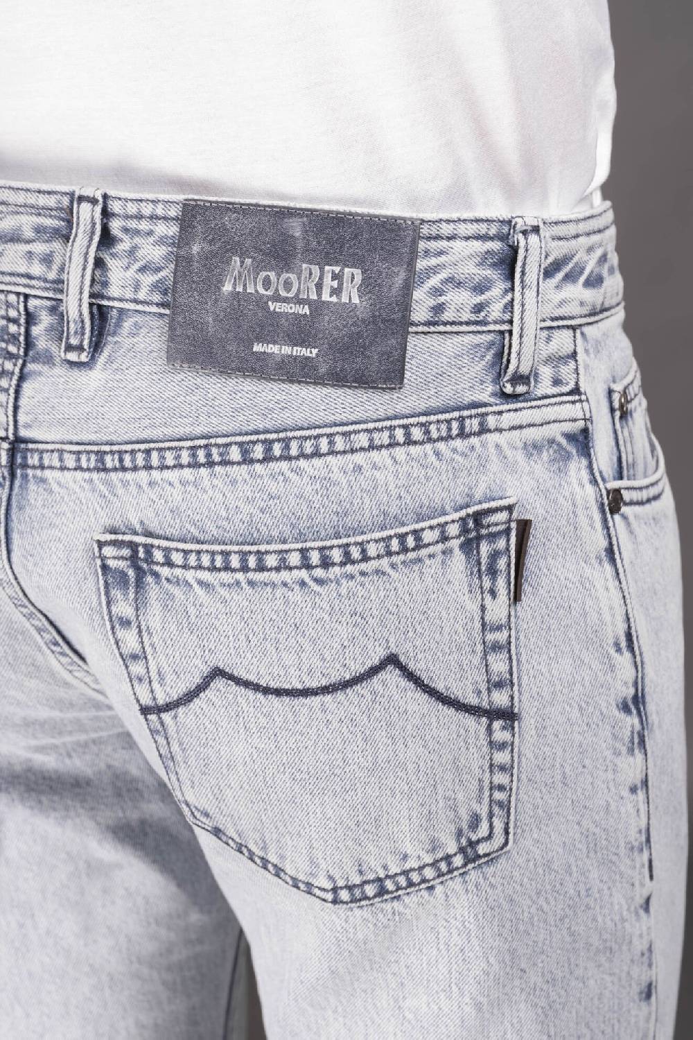 Moorer Pantaloni PAVEL-34 BLU Italia