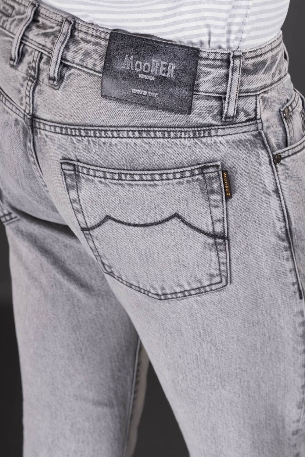 Moorer Pantaloni PAVEL-35 NERO Qualità Garantita