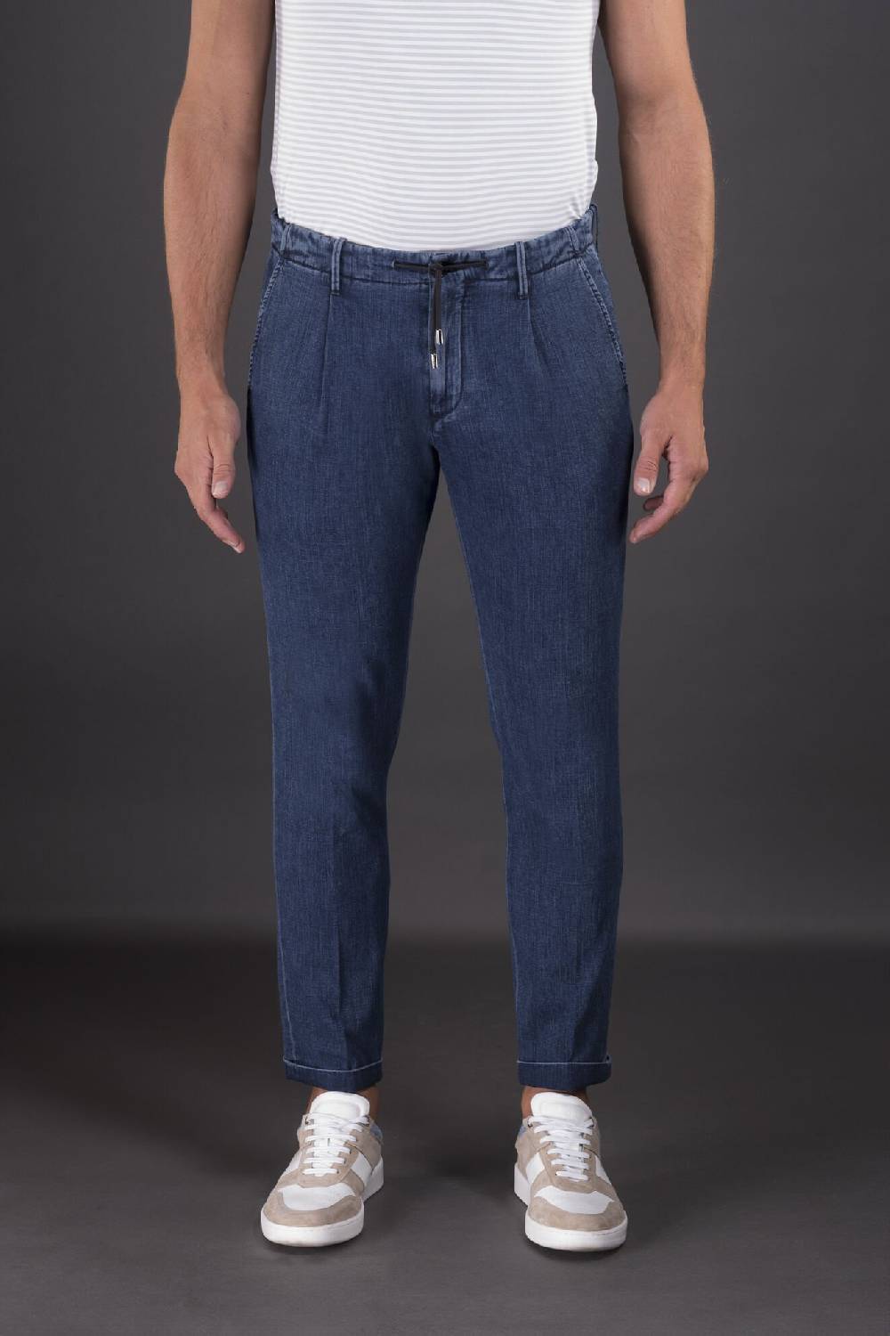 Moorer Pantaloni WILTON-32 LIGHT DENIM Saldi
