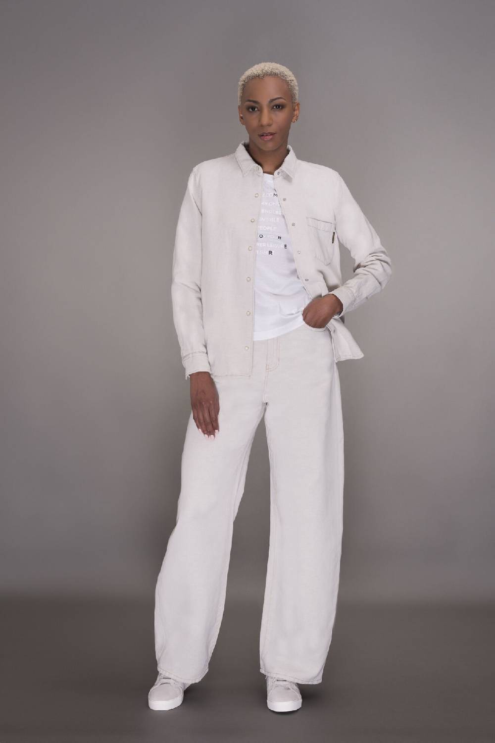 Moorer Camicie ALIZE-25 ECRU Presa