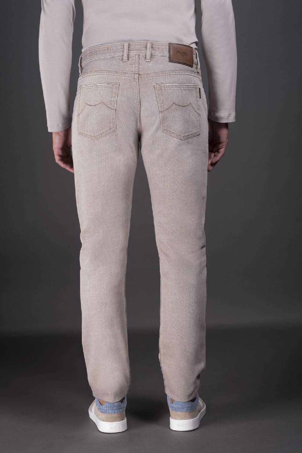 Moorer Pantaloni PAVEL-54 BEIGE Moda