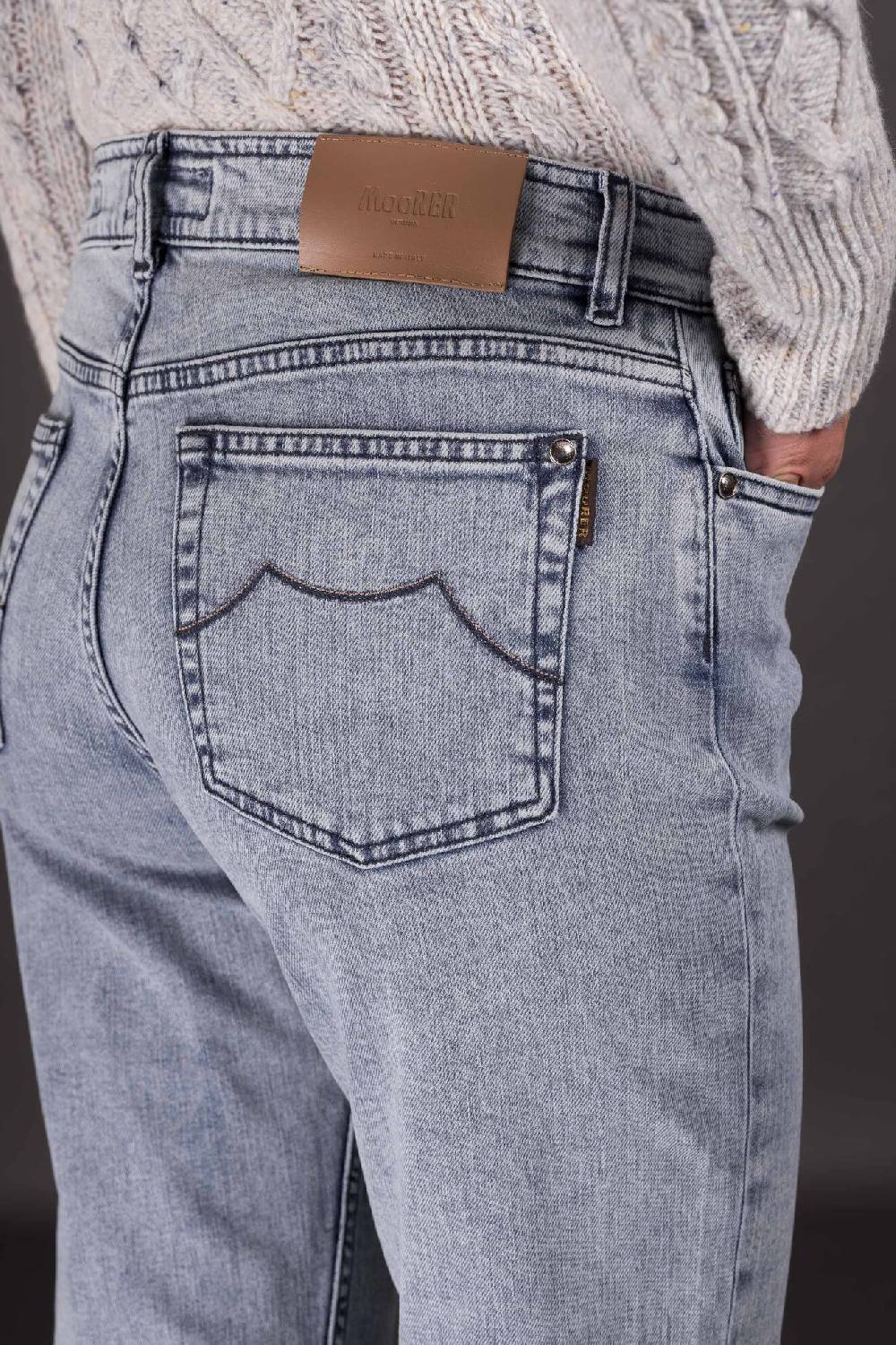 Moorer Pantaloni NUR-DC116 W. MR Spedizione Gratuita