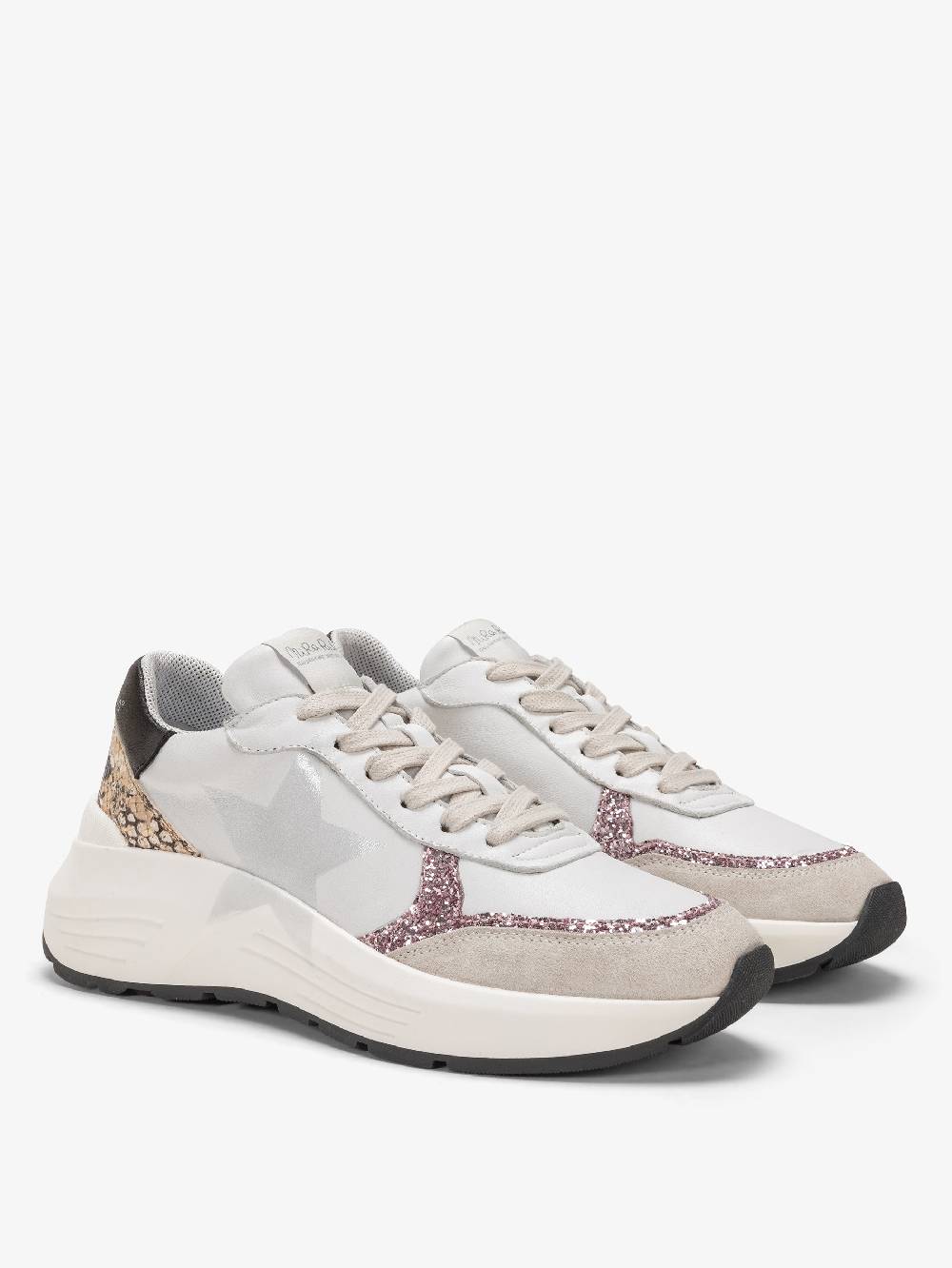 Nira Rubens Chunky Sneakers Stinger Python Rose - Stella Vendite Flash