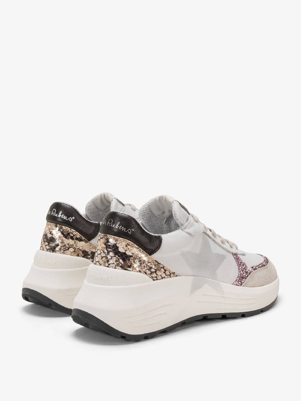 Nira Rubens Chunky Sneakers Stinger Python Rose - Stella Vendite Flash