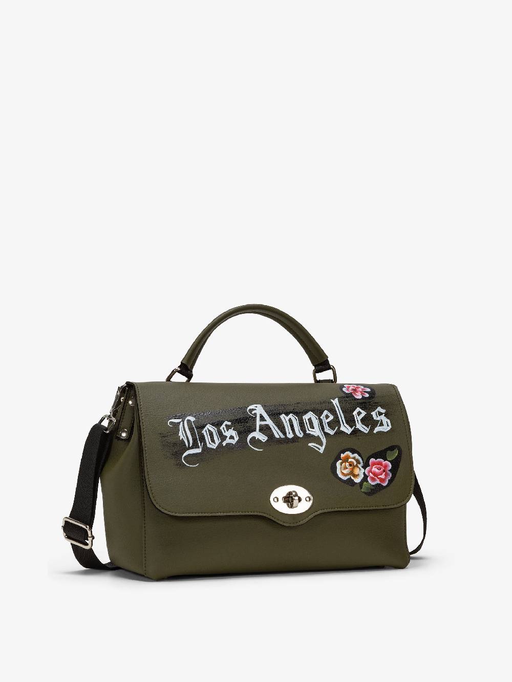 Nira Rubens EASY SATCHEL - MILITARY LOS ANGELES FLOWERS Qualità