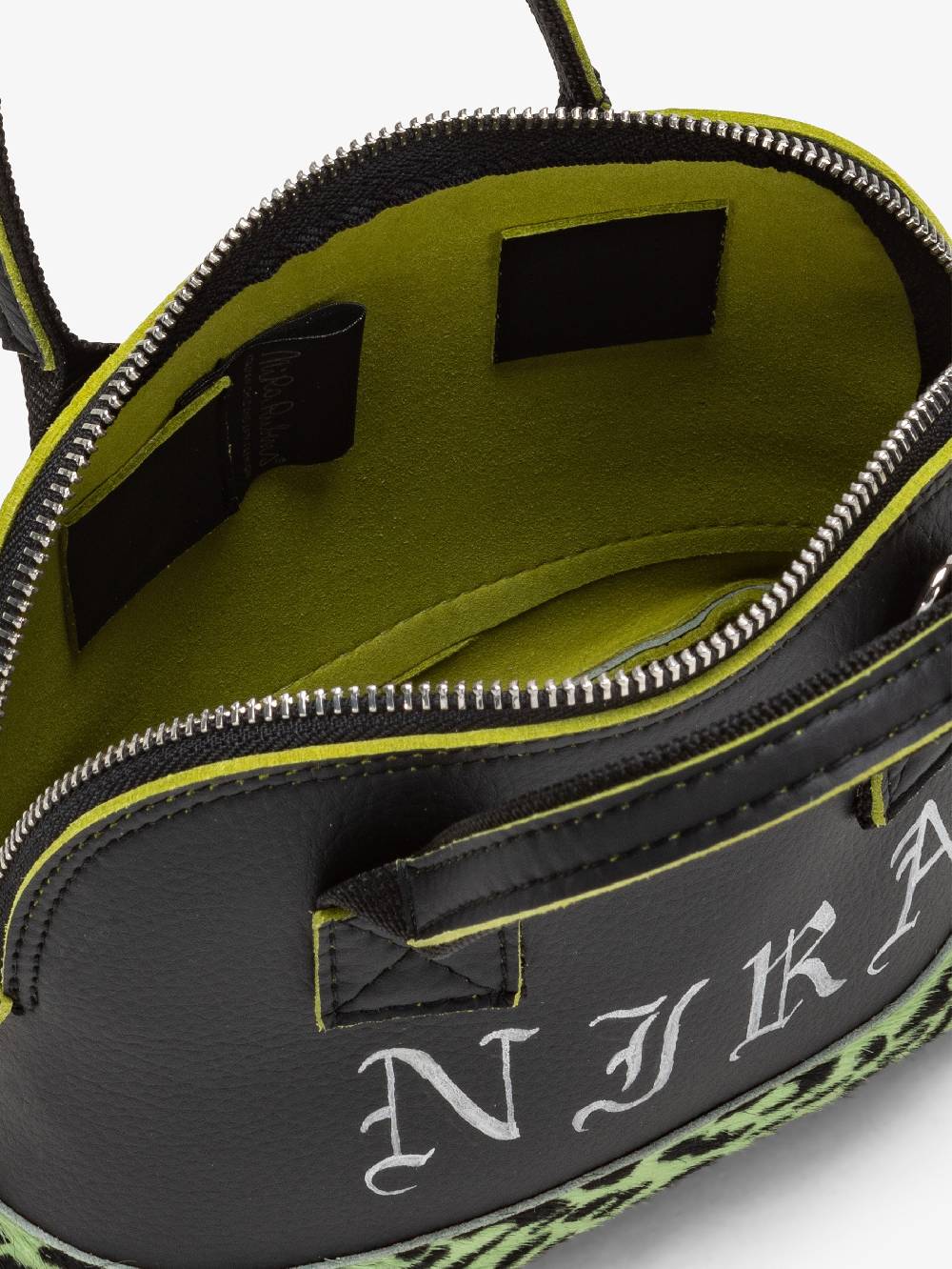 Nira Rubens TOY BAG - LIME FUR CORSARO MINT PUNK NIRA Spedizione Gratuita