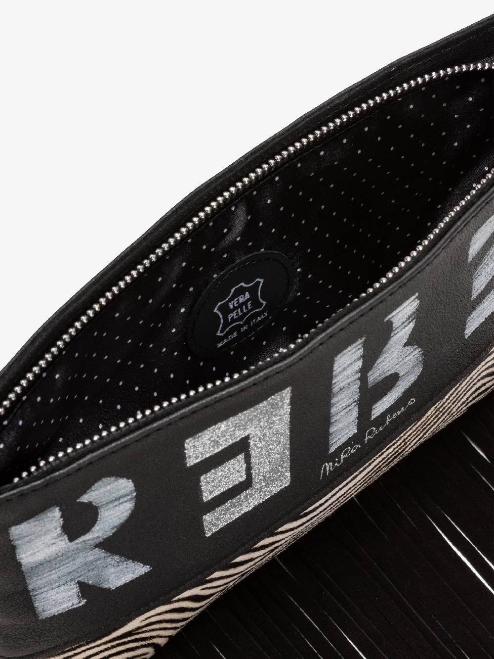 Nira Rubens Minibag Frange - Zebrina Silver Shopping Online