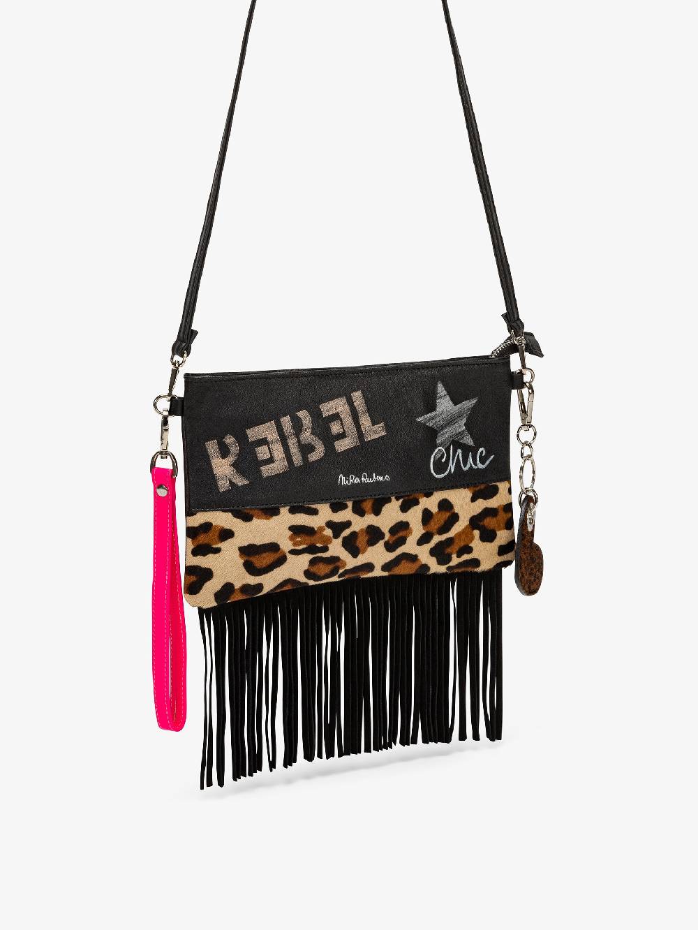 Nira Rubens Minibag Frange - Africa Pink Prezzo Ridotto