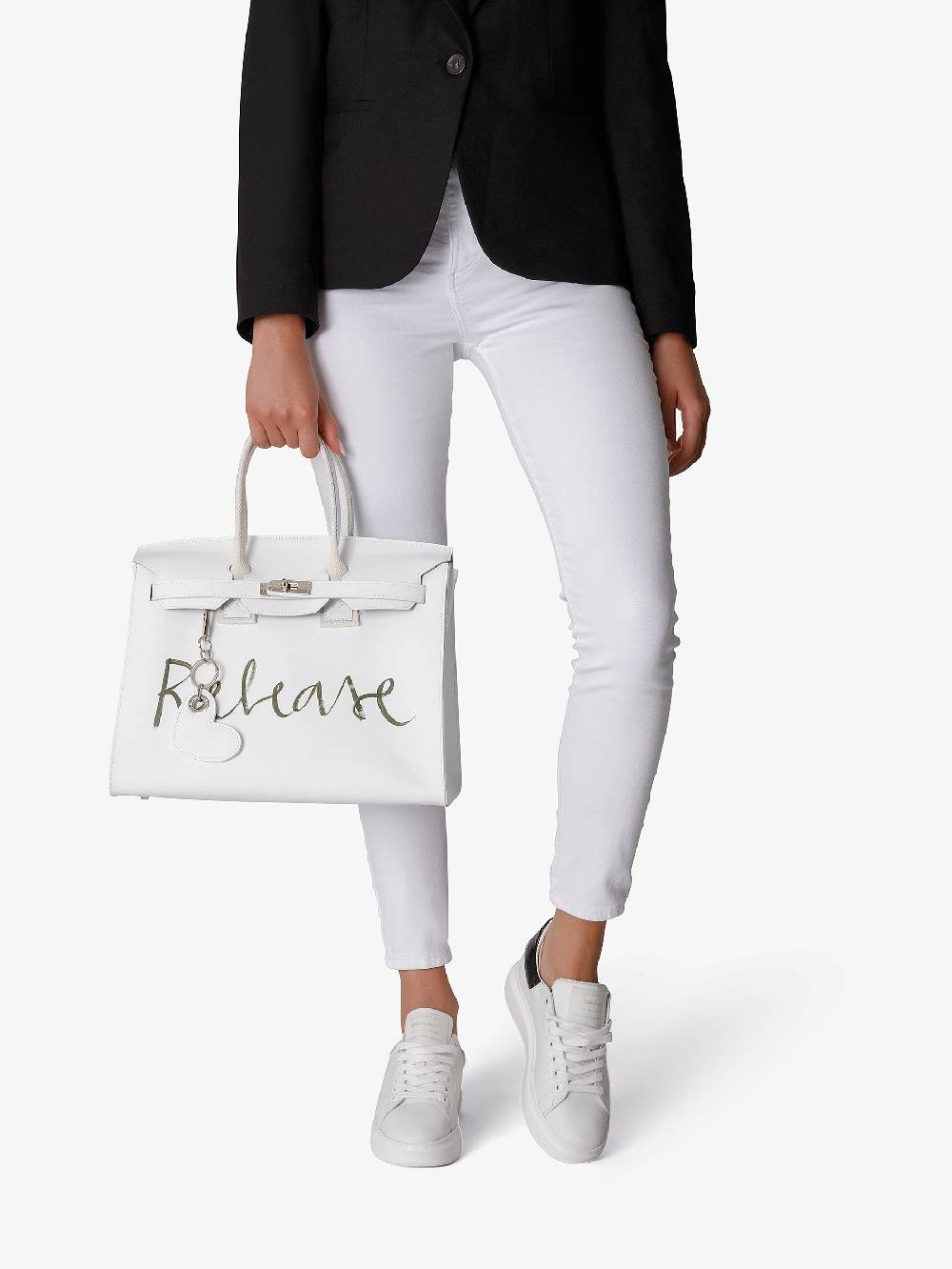 Nira Rubens ANGEL PATENT B/W - HERZ Sconto