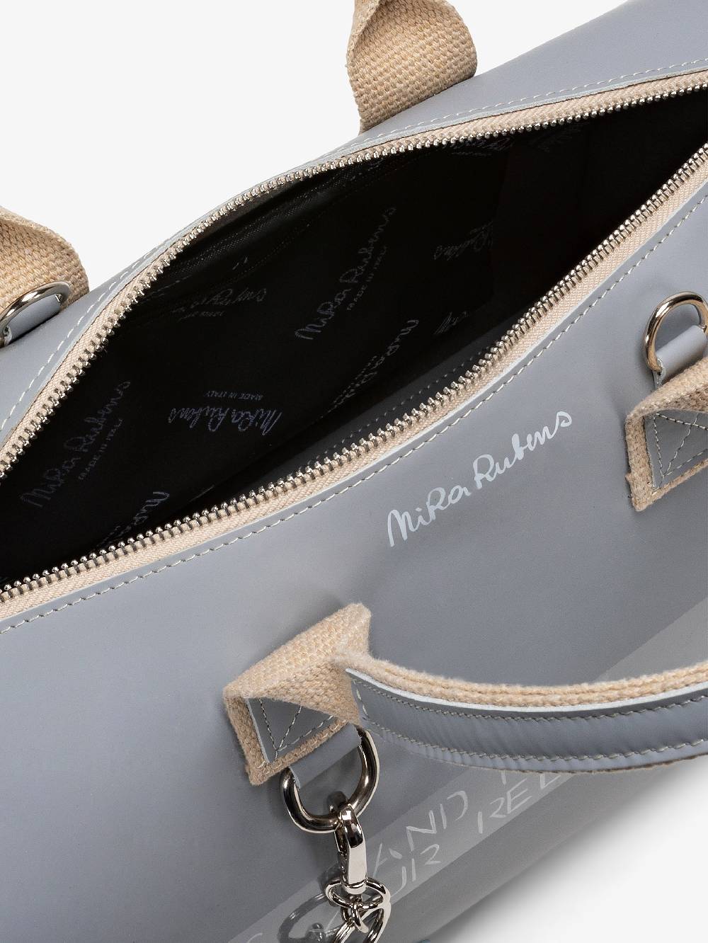 Nira Rubens EASY BAG - HEMATITE GLOSSY Negozi Online