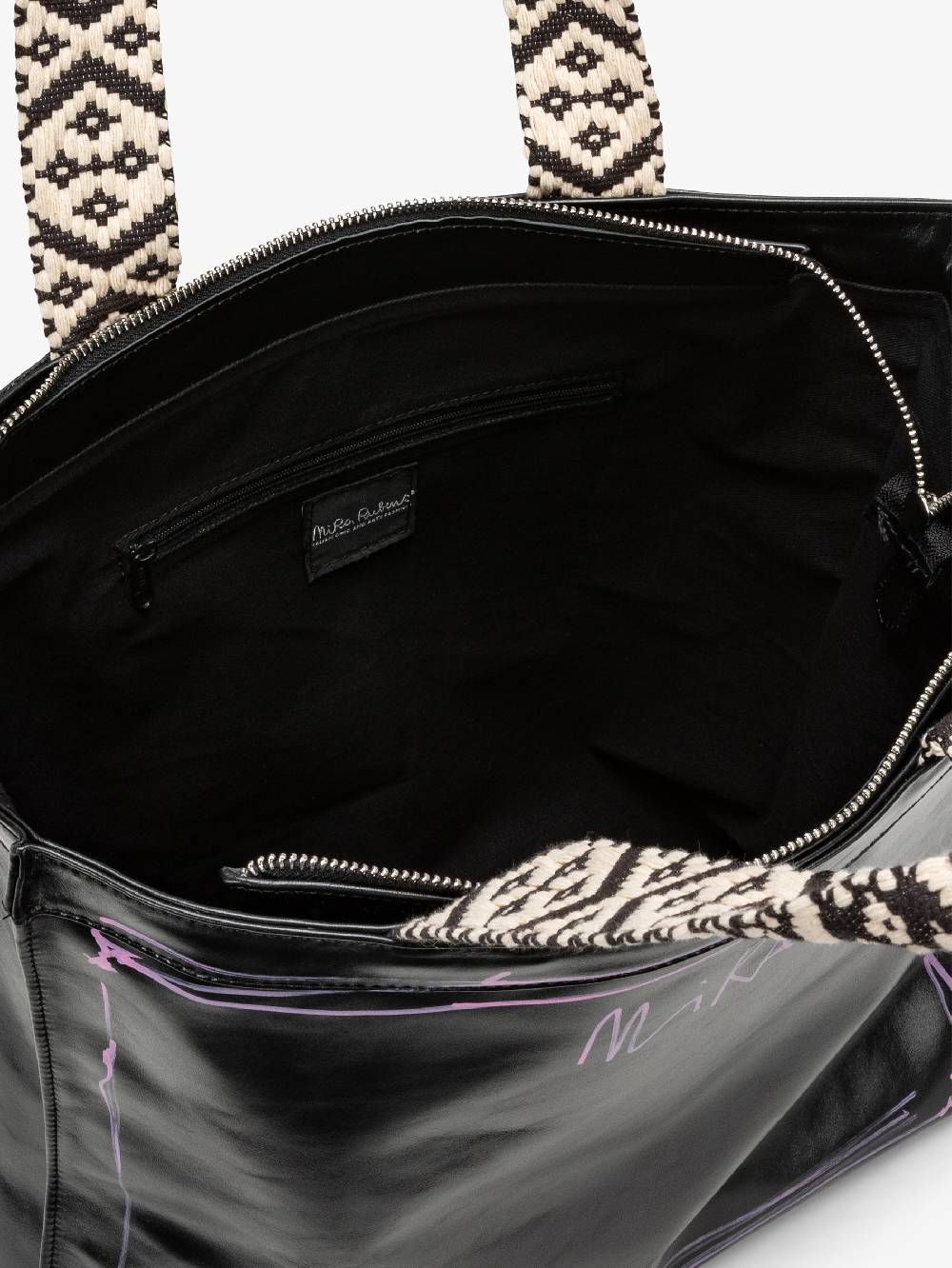 Nira Rubens SHOPPING BAG BLACK GLOSSY - STREET Sottocosto