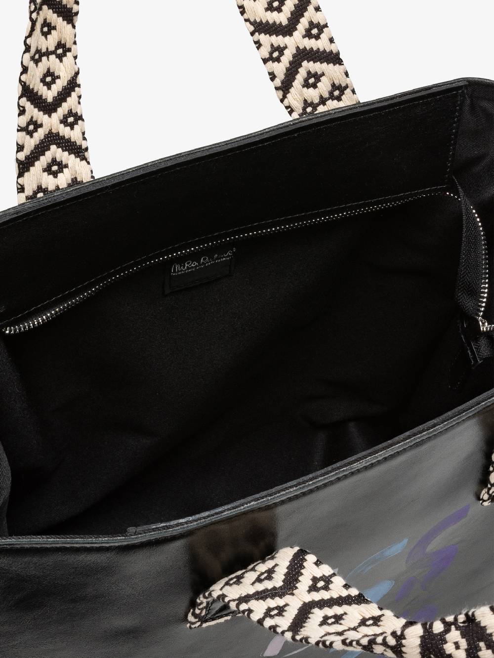 Nira Rubens EASY TOTE BLACK GLOSSY - LOGO Novità