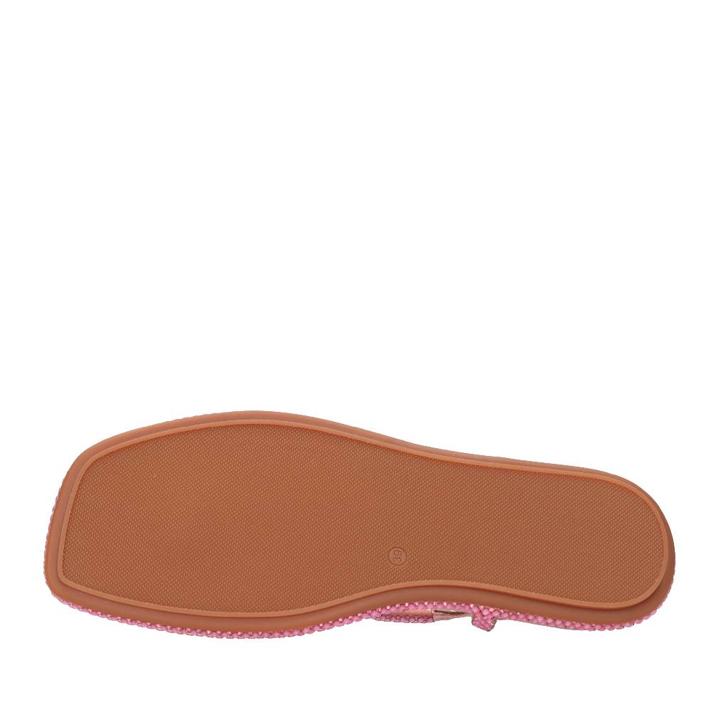 ALMA EN PENA Sandali flat infradito in pelle e strass Promozione Limitata