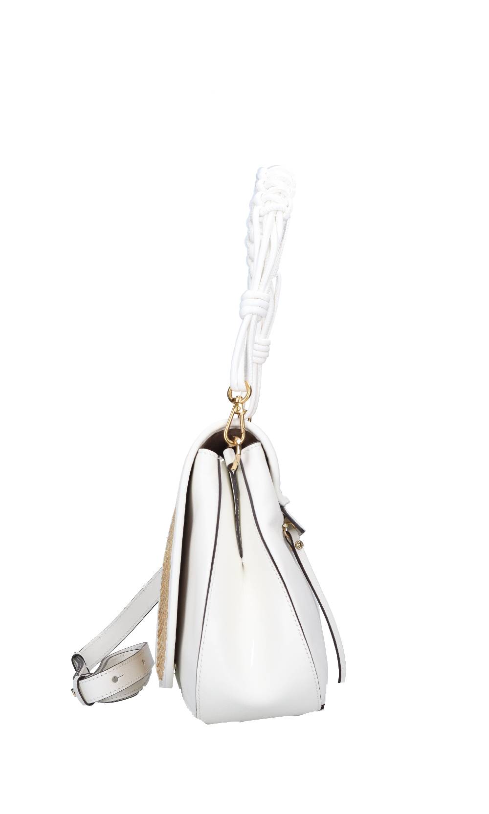 GIANNI CHIARINI Tracolla Helena Round in pelle e rafia Offerte