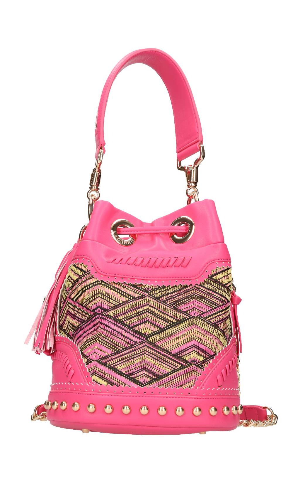 LA CARRIE Borsa in rafia ed ecopelle Online