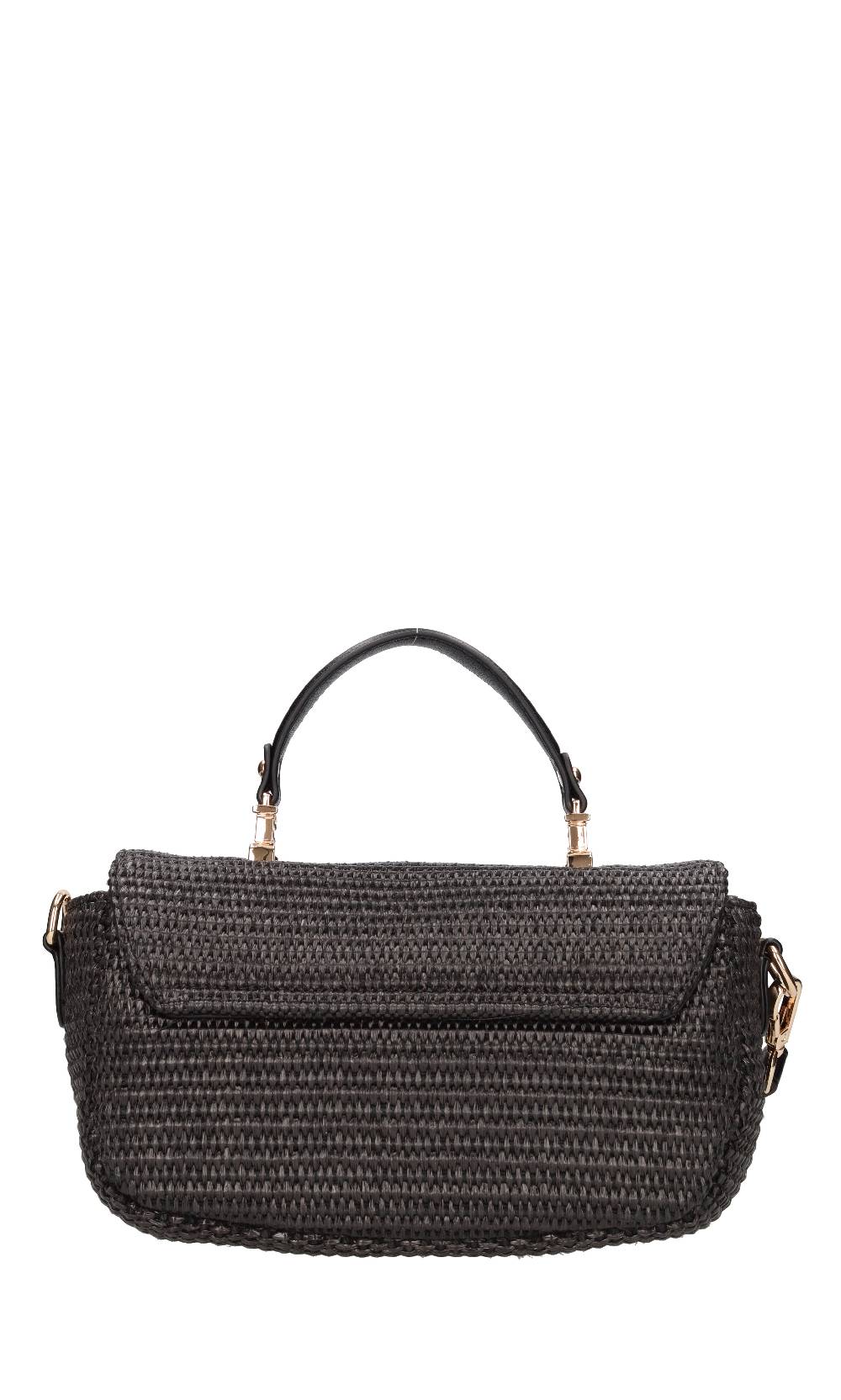 LA CARRIE Borsa in rafia ed ecopelle In Vendita