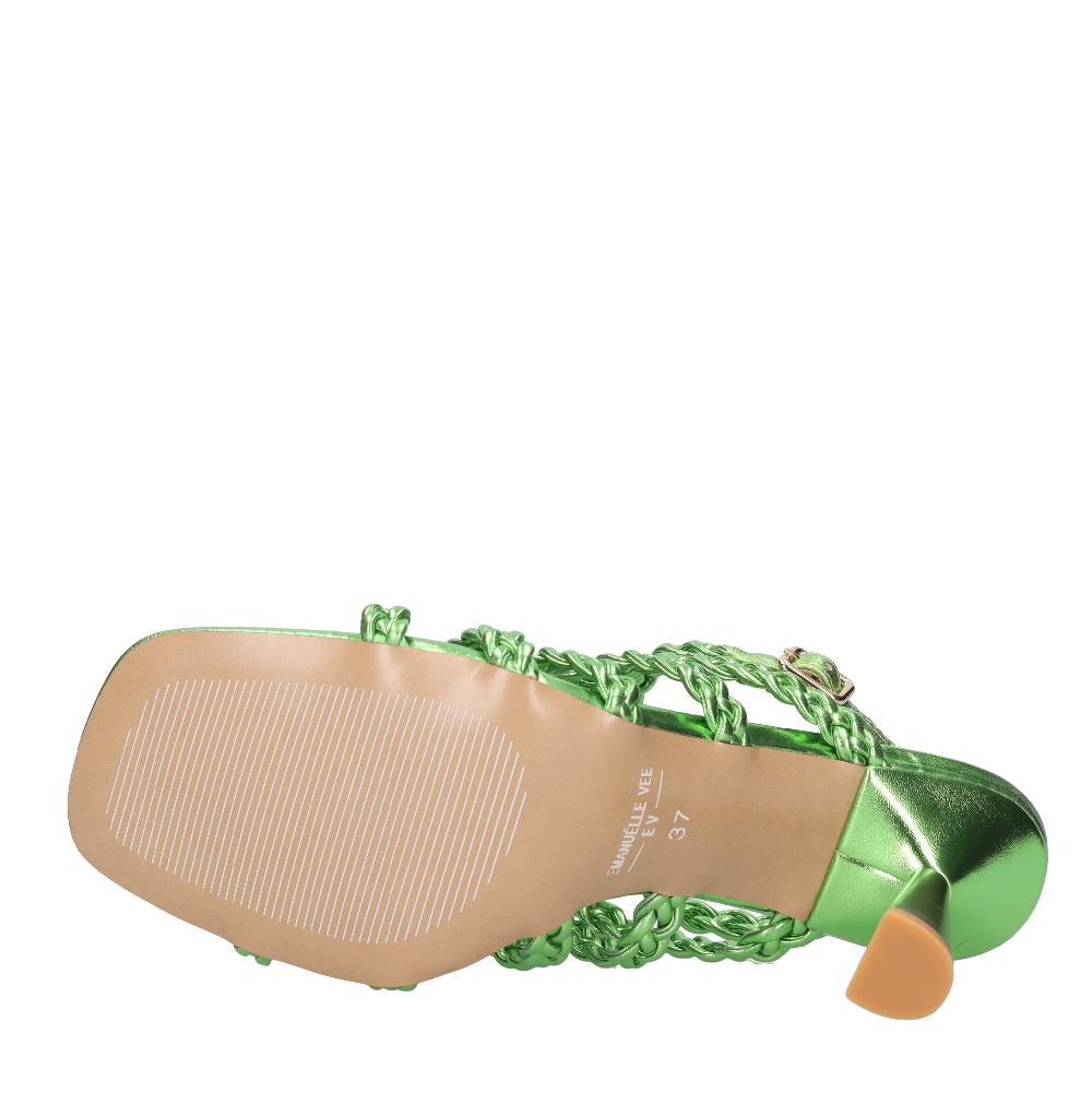 EMANUELLE VEE Sandali infradito in pelle ed ecopelle Vendita Calda