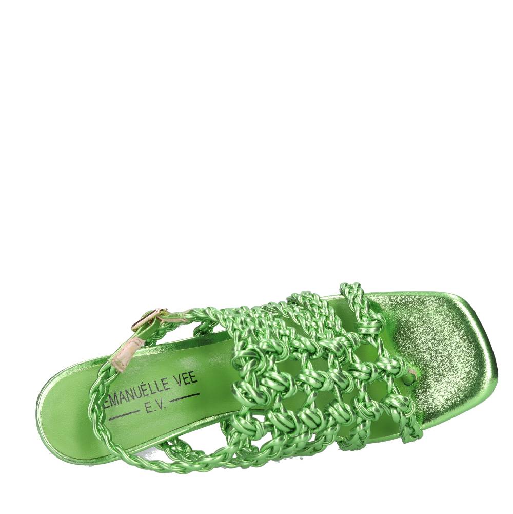 EMANUELLE VEE Sandali infradito in pelle ed ecopelle Vendita Calda