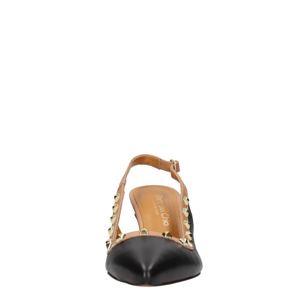 ELENA DEL CHIO Décolleté slingback in pelle Spedizione Gratuita