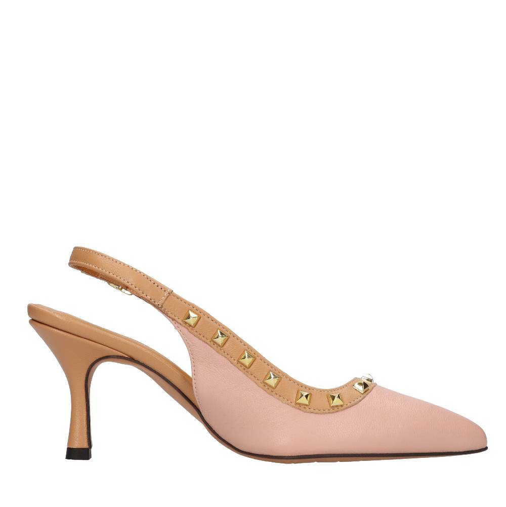 ELENA DEL CHIO Décolleté slingback in pelle Pezzi Unici