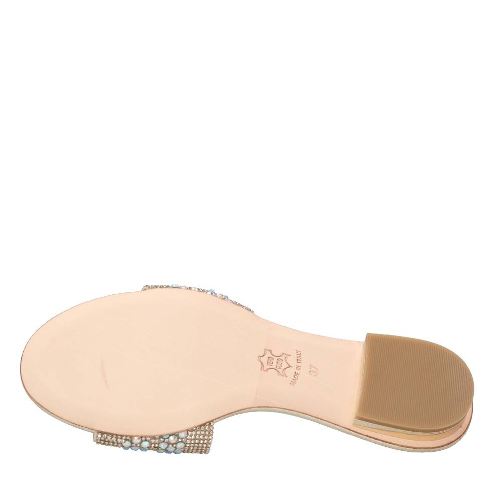 PASQUINI Mules in pelle e strass Acquista Ora