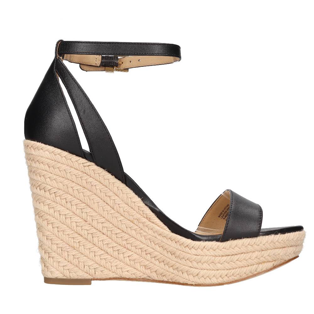 MICHAEL KORS Sandali con zeppa in pelle Fino Al -60%