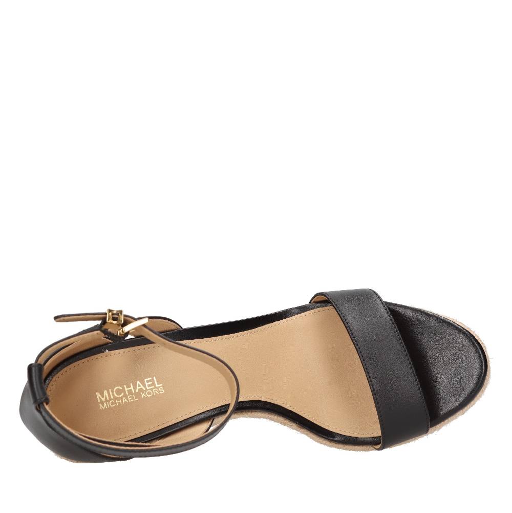 MICHAEL KORS Sandali con zeppa in pelle Fino Al -60%