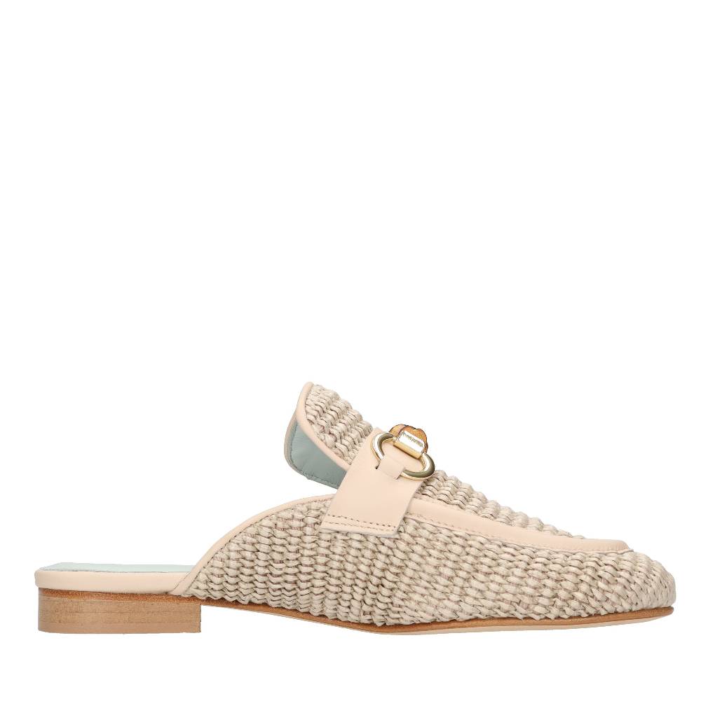 POESIE VENEZIANE Mules in rafia Saldi