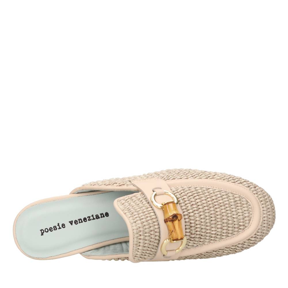 POESIE VENEZIANE Mules in rafia Saldi