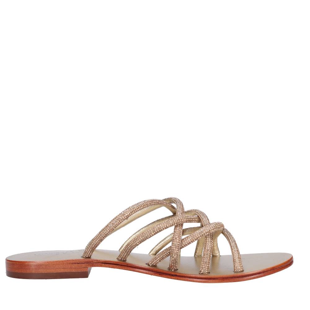 EMANUELLE VEE Mules con strass Vendita Calda