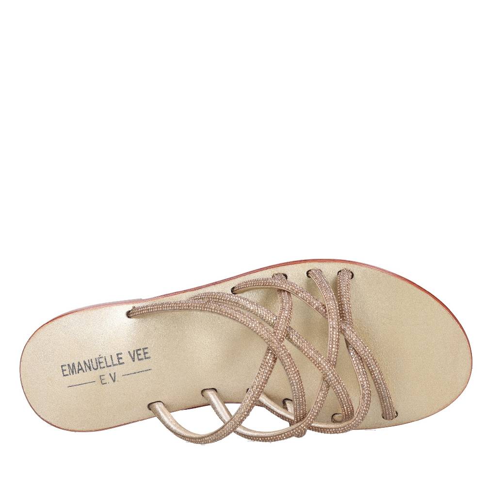 EMANUELLE VEE Mules con strass Vendita Calda