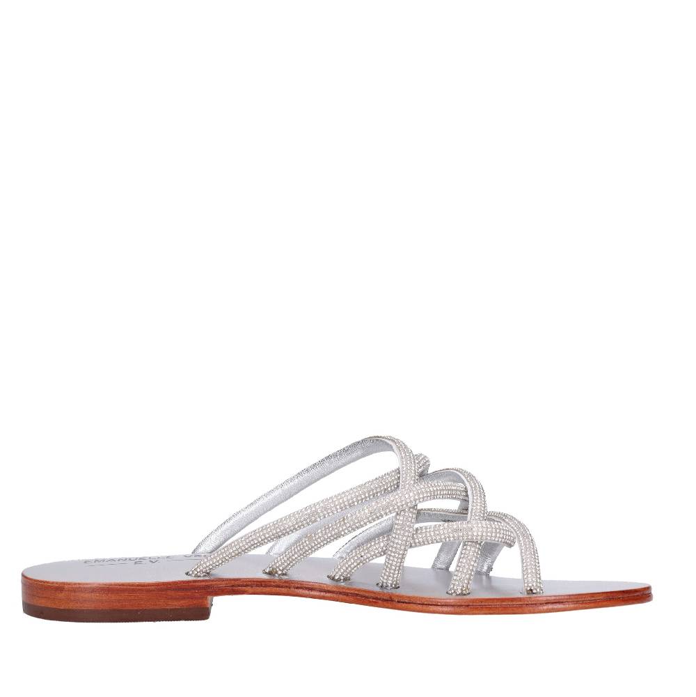 EMANUELLE VEE Mules con strass Vendita Economica